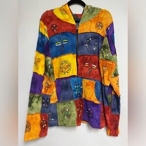 NEW Rising International color block hoodie. Only one available! Size 1XL